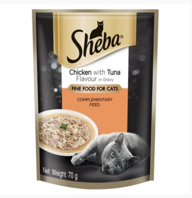 SHEBA POUCH CHICKEN & TUNA 70g