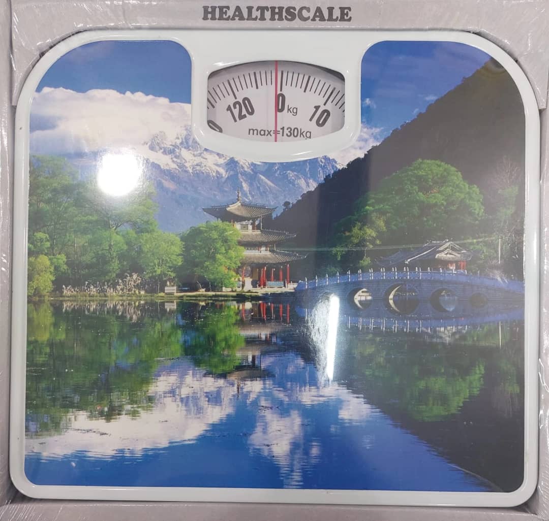 Balance de Personne Mécanique "HEALTHSCALE" - 130kg - Précision Simple et Design Inspirant