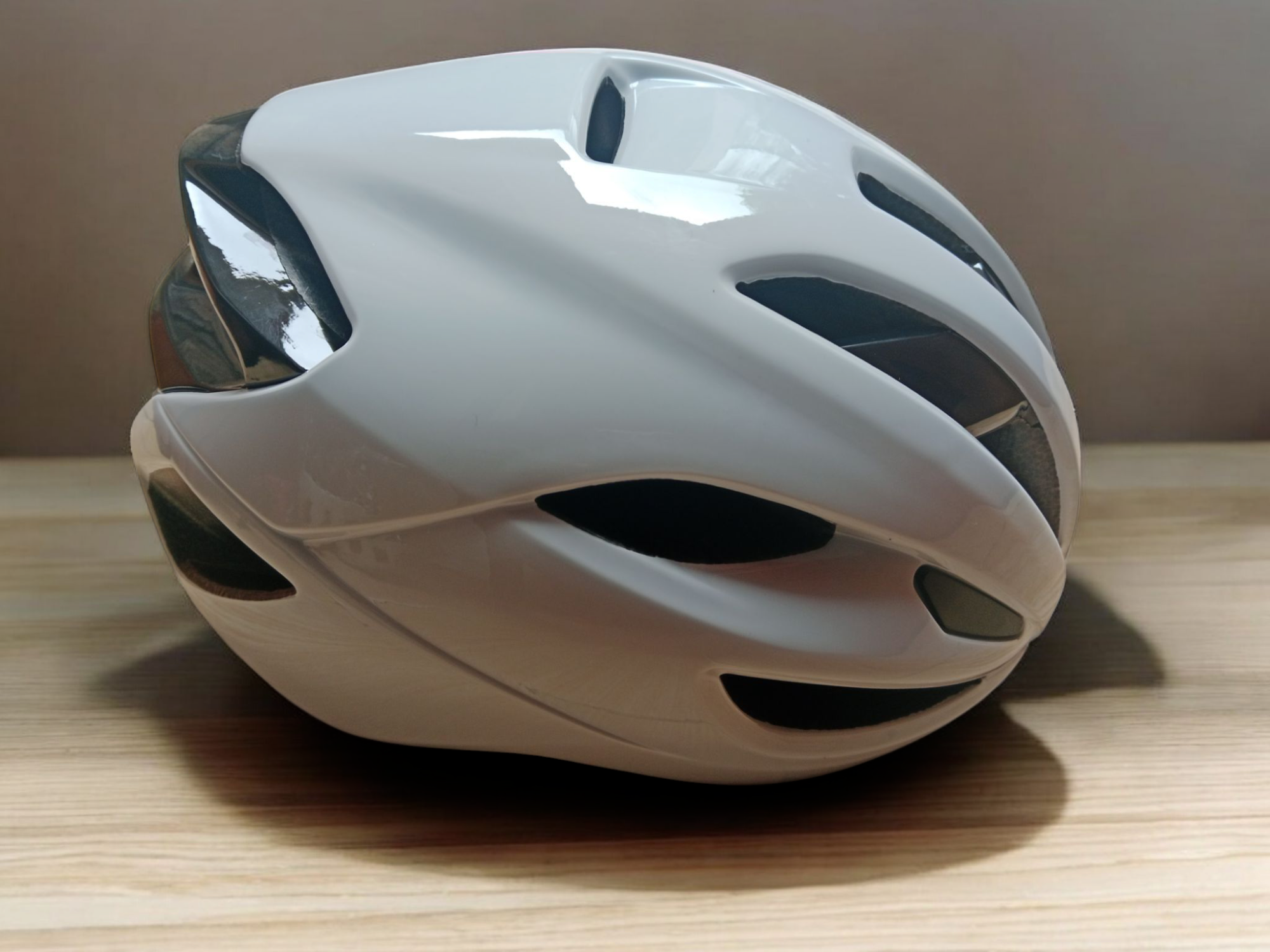 Performance Aero Road Cycling Helmet – Gloss White (Size Large)