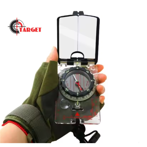 Camping Orienteering Map Compasses with Adjustable Declination and Neck Strap
