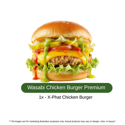 Wasabi Chicken Burger Flava