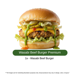 Wasabi Beef Burger Flava