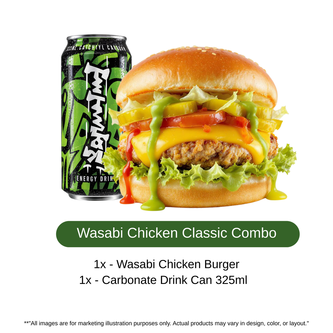 Wasabi Premium Chicken Burger Flava