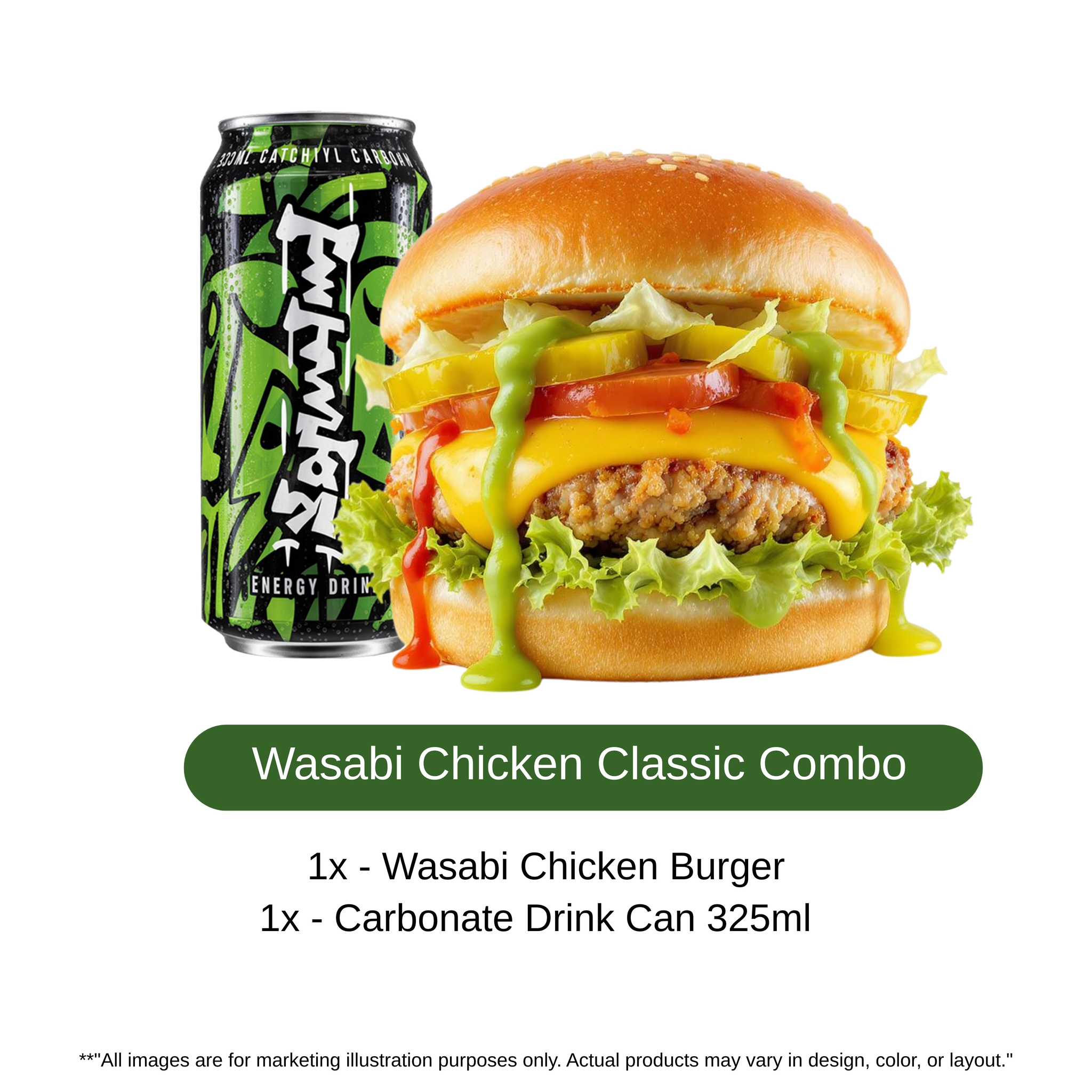 Wasabi Premium Chicken Burger Flava_1