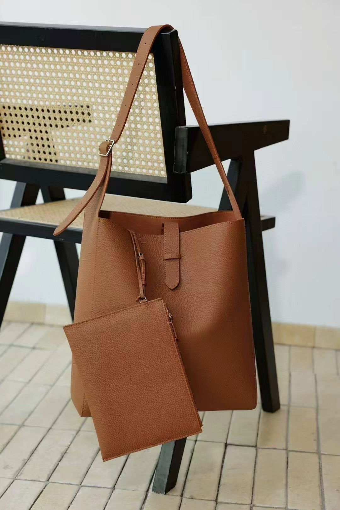  TR Tote Bag Calf Leather Self-manufactured_4