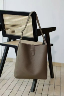  TR Tote Bag Calf Leather Self-manufactured