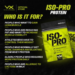 VITAXTRONG ISO-PRO Whey Isolate (5lbs / 2.3kg) | 27g High Protein, Zero Sugar, Zero Fat, Hydrolyzed [VX]