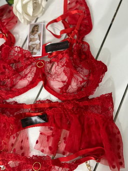 Red Lace Bodysuit