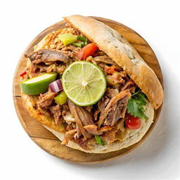 Torta de carnitas