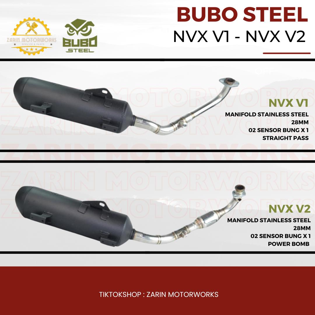 NVX V1 V2 BACK PRESSURE BUBO STEEL _1