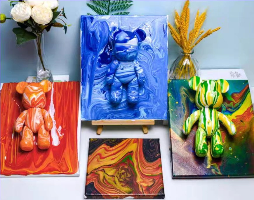 DIY Fluid Bear on Canvas Kit_1