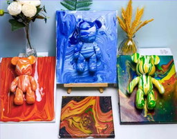 DIY Fluid Bear on Canvas Kit