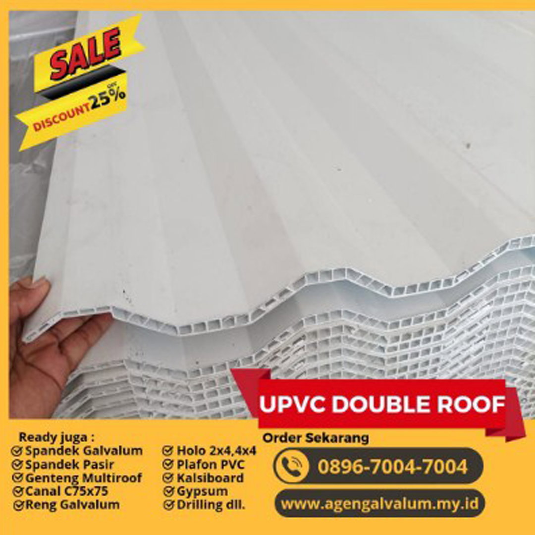 Atap Upvc Double Layar