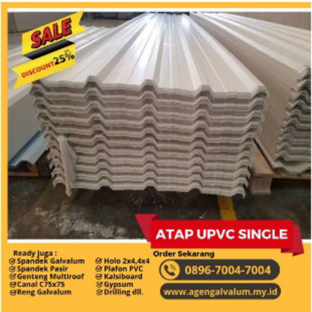 Atap Upvc Single Layar