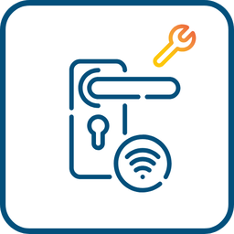 Installation de serrure connectée