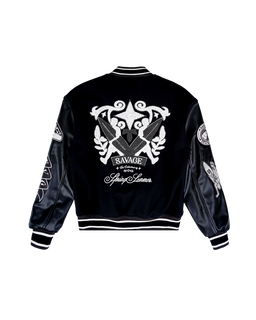 Wool Leather Black Varsity