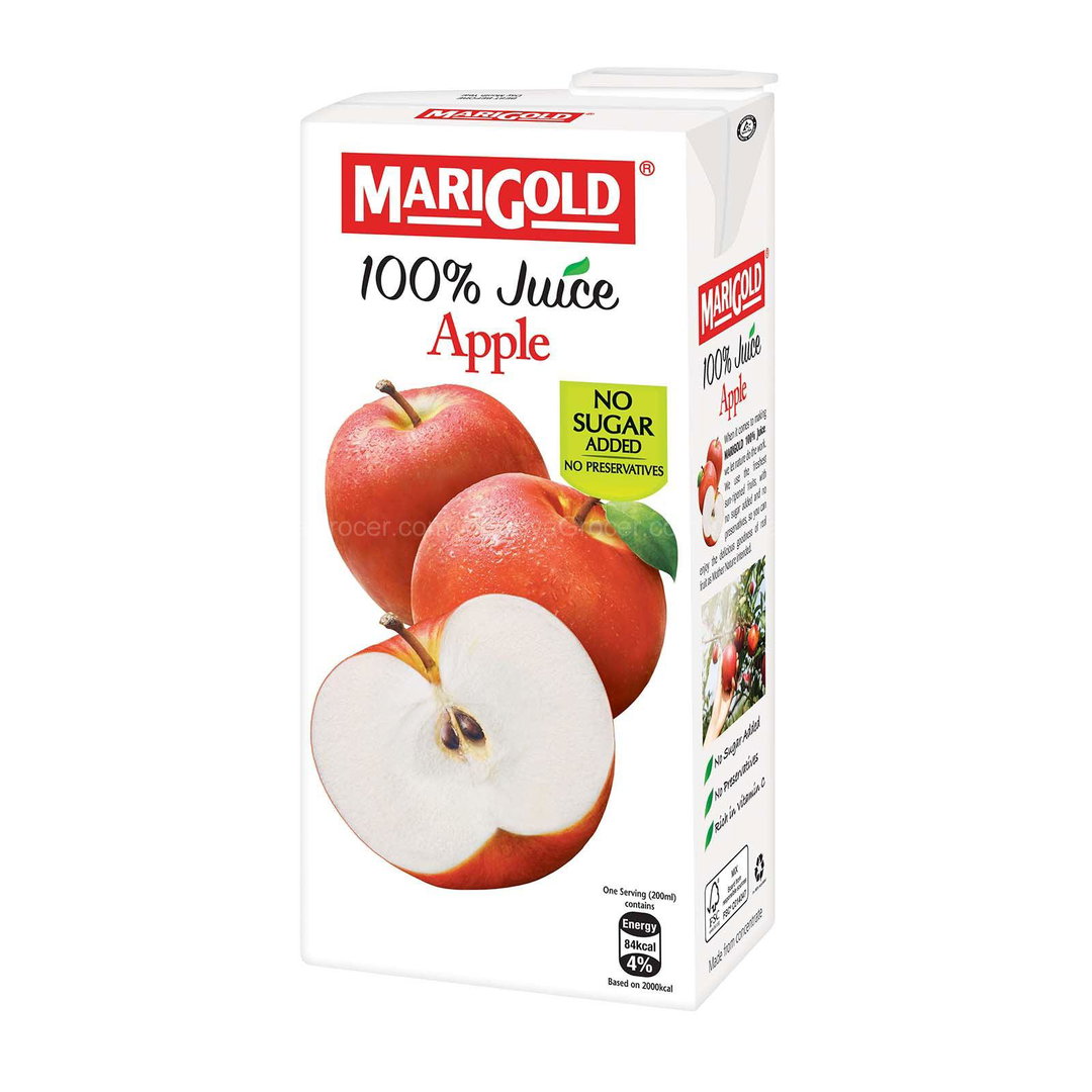 MARIGOLD 100% JUICE APPLE 1L