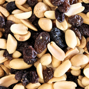 Peanuts and Raisins Roasted