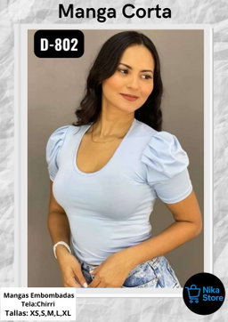 Camisa Manga Embombada