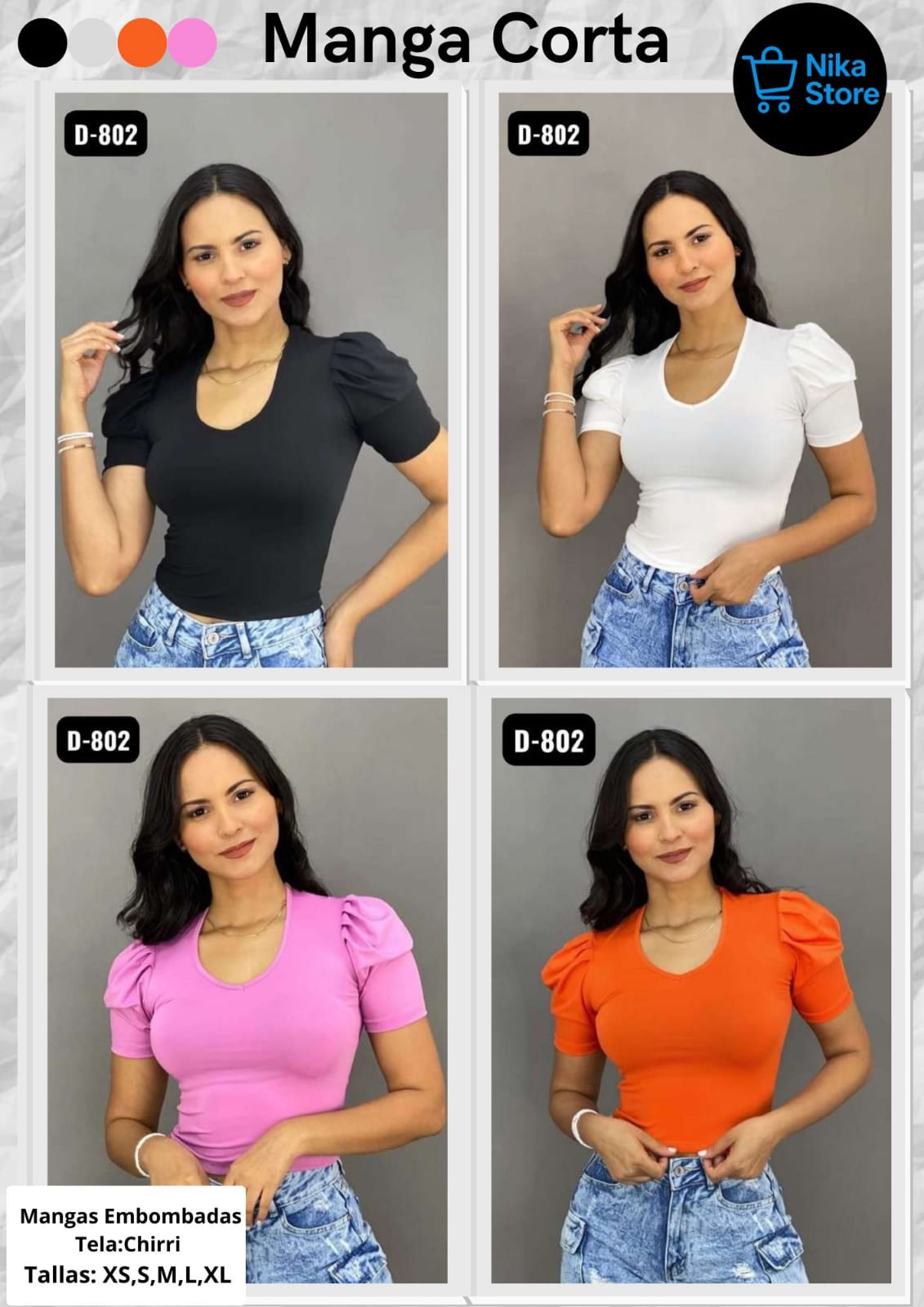 Camisa Manga Embombada_0