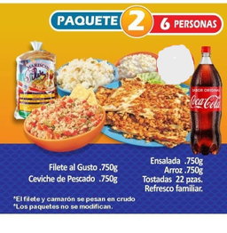 Paquete 2 para 6 personas