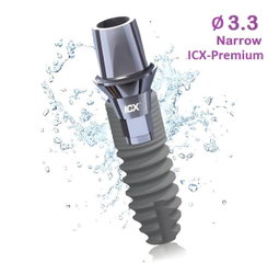 Fixture + Cover Screw + Abutment 
