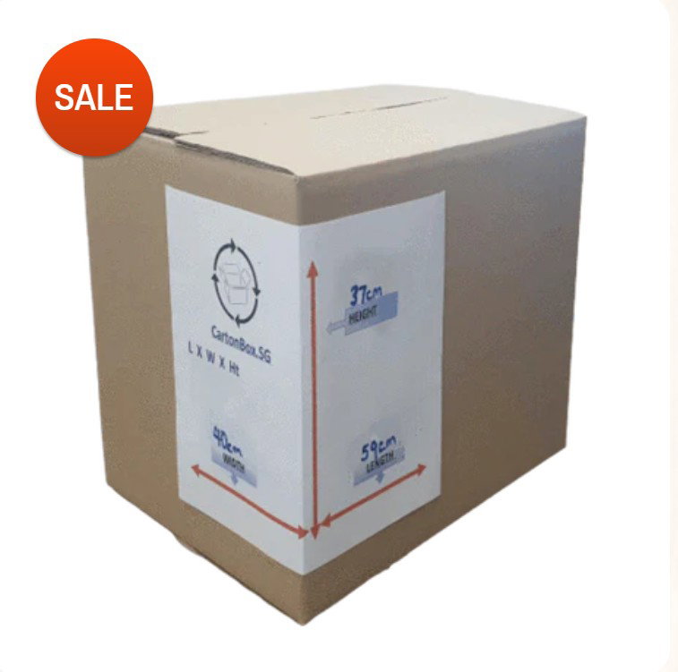 New Large Carton Box : 59cm(L) x 40cm(W) x 37cm(H)_0