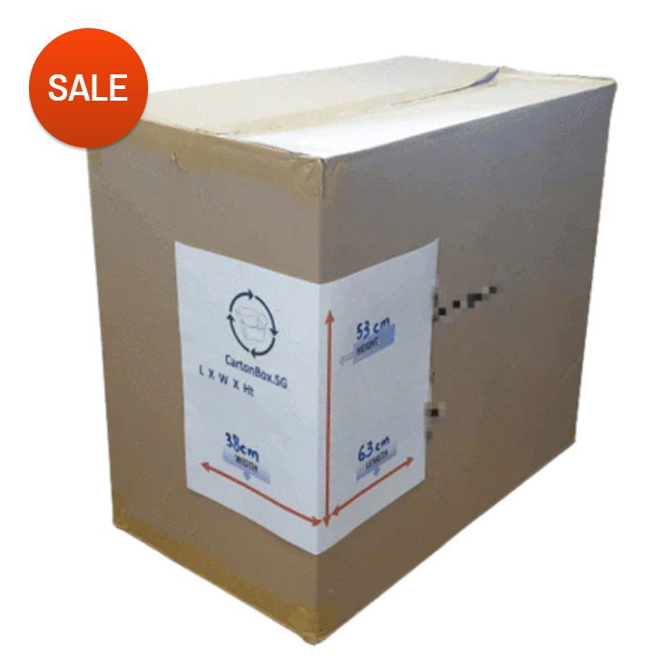 Once Used Carton Box : 63cm(L) x 38cm(W) x 53cm(H)_0