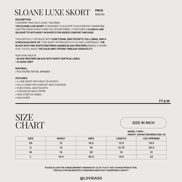 SLOANE LUXE SKORT | CLASSIC GREY