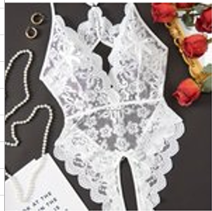 White Lace Nite-Body suit