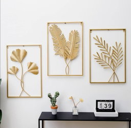 Gold metal wall decor 