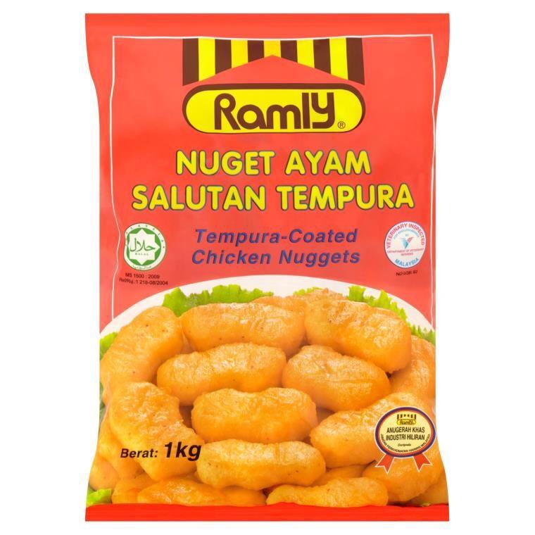 RAMLY TEMPURA-COATED CHICKEN NUGGETS 1kg for 