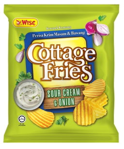 WISE COTTAGE FRIES SOUR CREAM & ONION 160g 