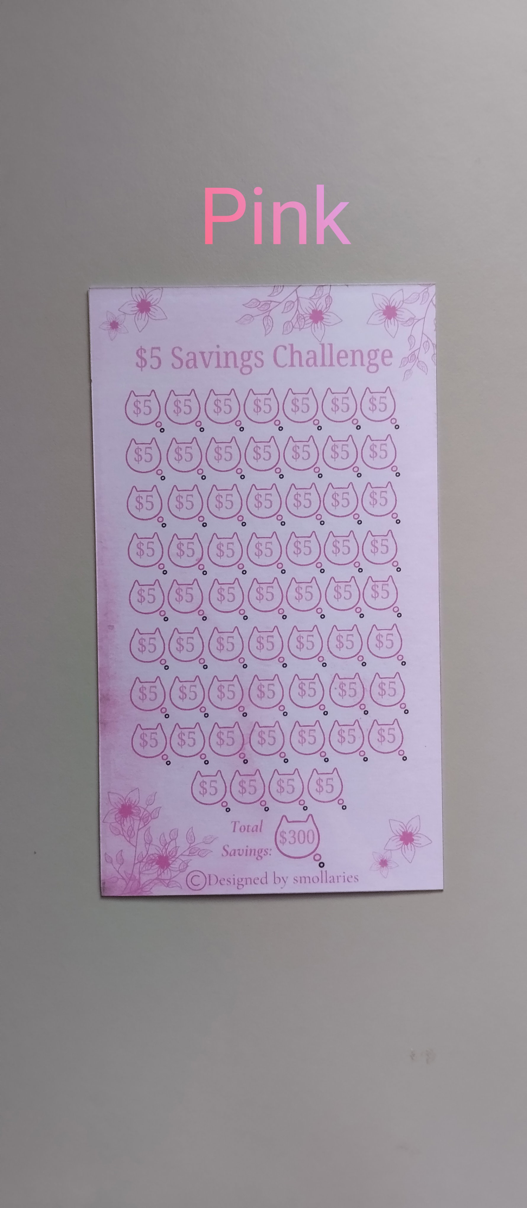 $5 Savings Challenge - Cat Design_4