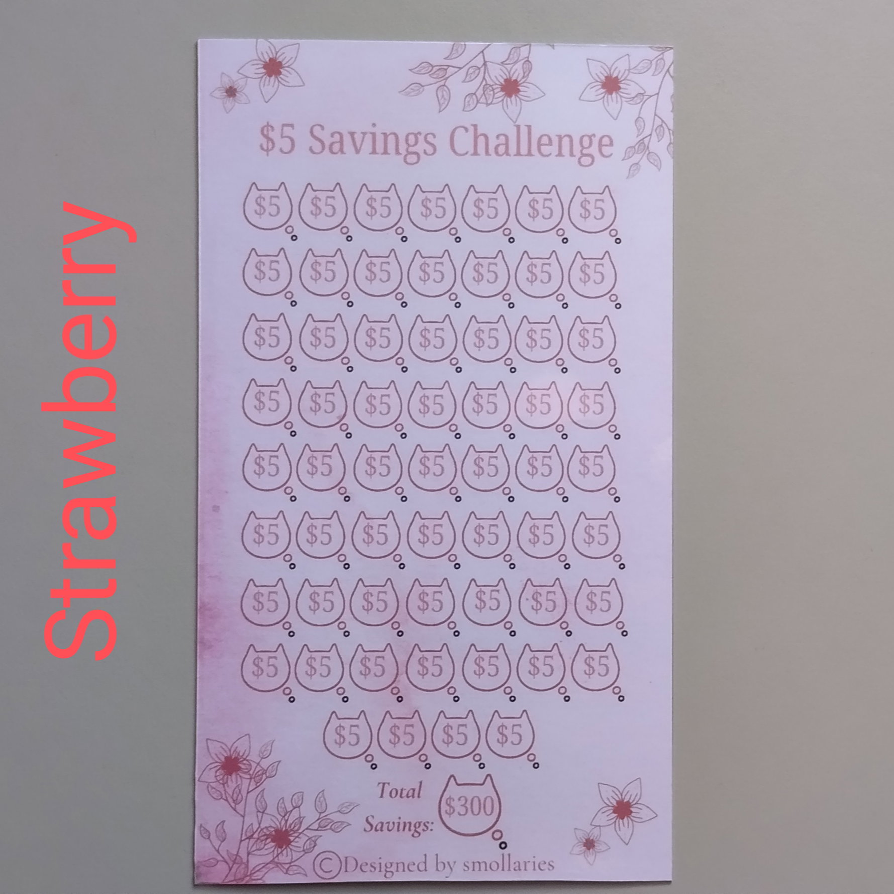 $5 Savings Challenge - Cat Design_5