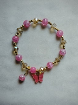 Charm Bracelet (Set with scrunchie & Toiletry Travel Bag)