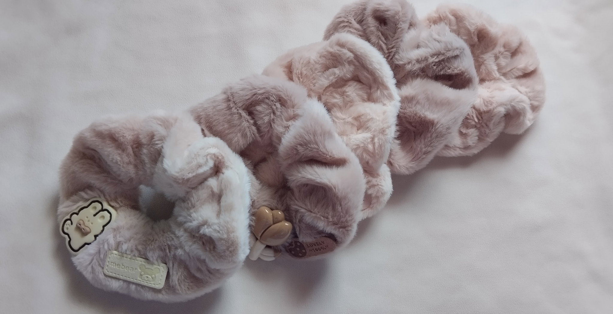 Brown Fluffy Scrunchies_1