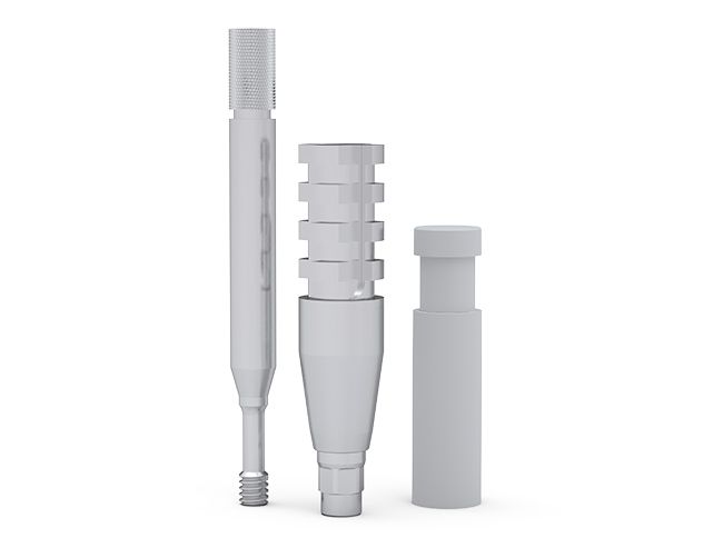 ICX–Titanium impression post, open, long, 2-part
