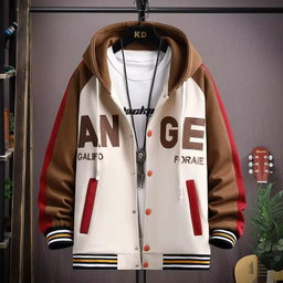 2025 Varsity Jacket Men High Quality Spring Hooded Custom Varsity Jackets Sports Fashion Print Baseball Jackets