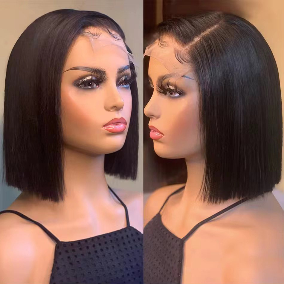 💯 human hair Chinese bone straight _0