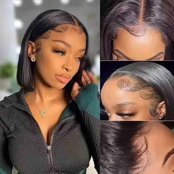 💯 human hair Chinese bone straight _2