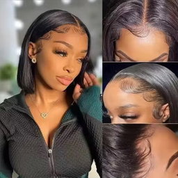 💯 human hair Chinese bone straight 
