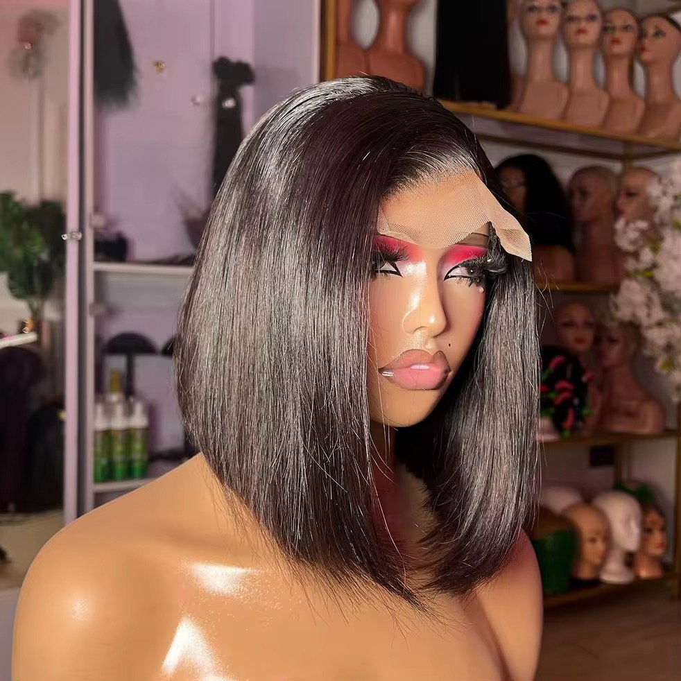 💯 human hair Chinese bone straight _1