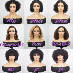 Natural Black Short Curly Indian Hair Wigs, Ready to Go Loose Wave Glueless Minimalist 4x4 Lace Short Bob Wig for Women