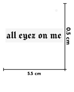 all eyes on me - todos los ojos puestos en mi