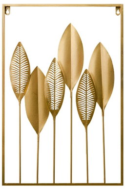 Gold metal wall decor 