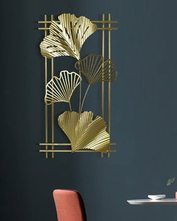 Gold metal wall decor 