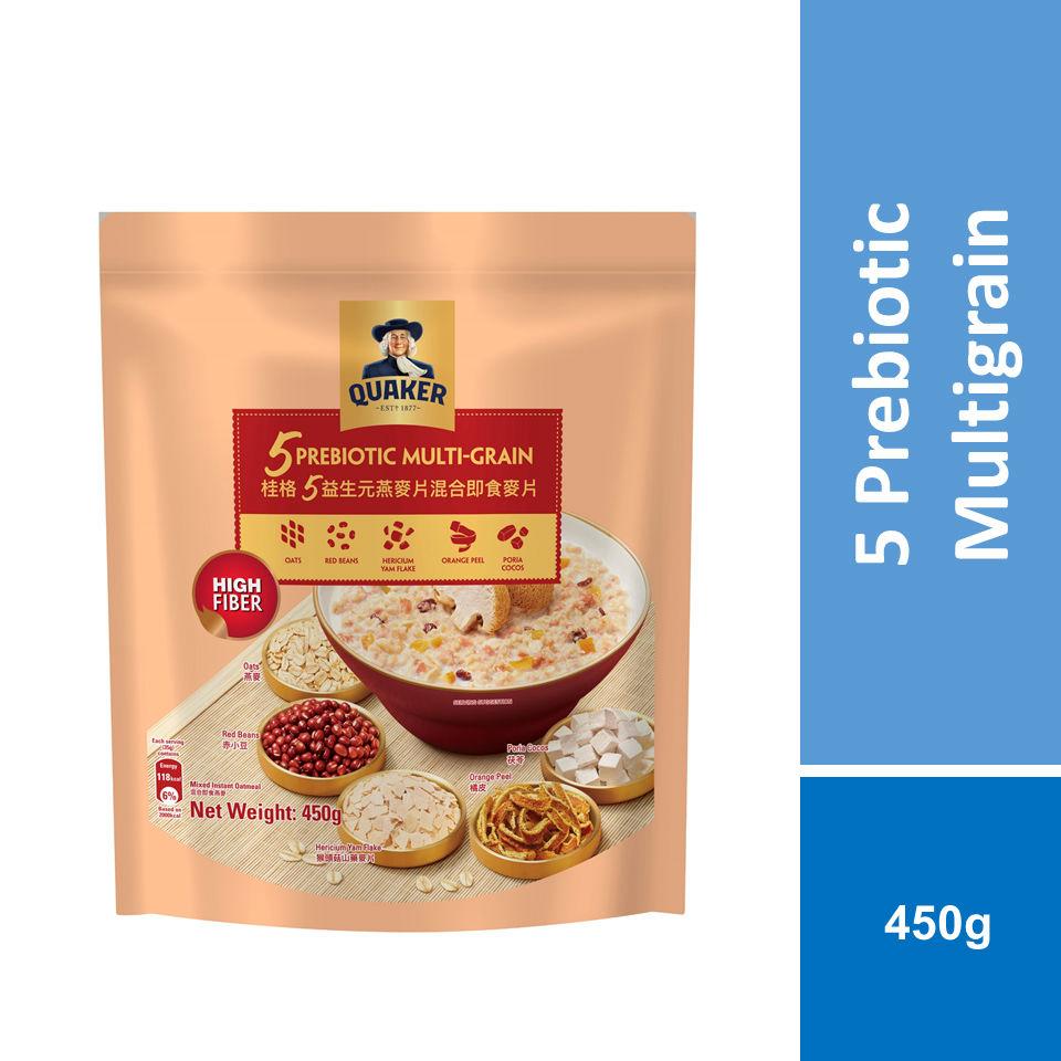 QUAKER 5 PREBIOTIC MULTI-GRAIN 450g 