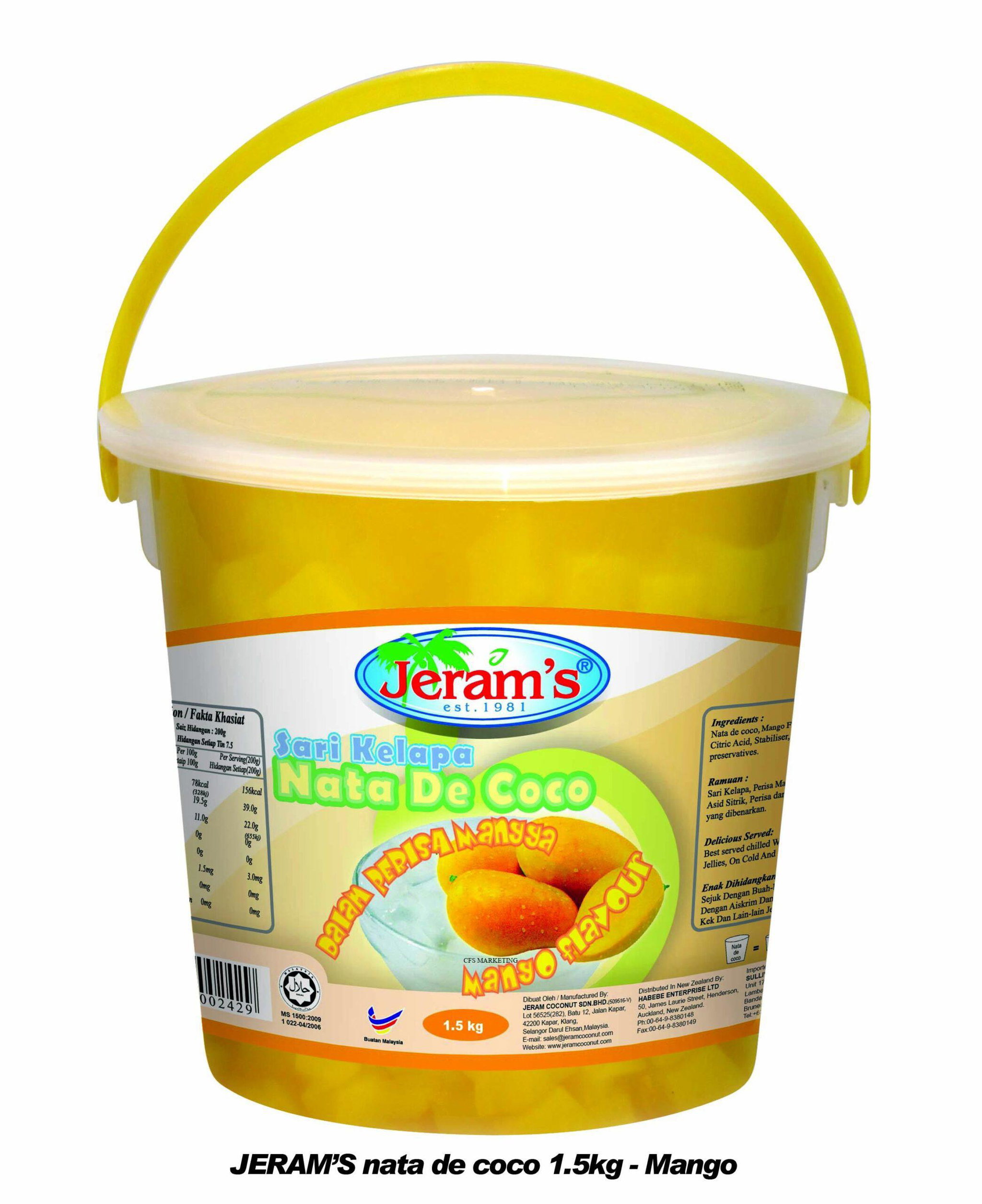 JERAM’S NATA DE COCO MANGO 1.5kg _0