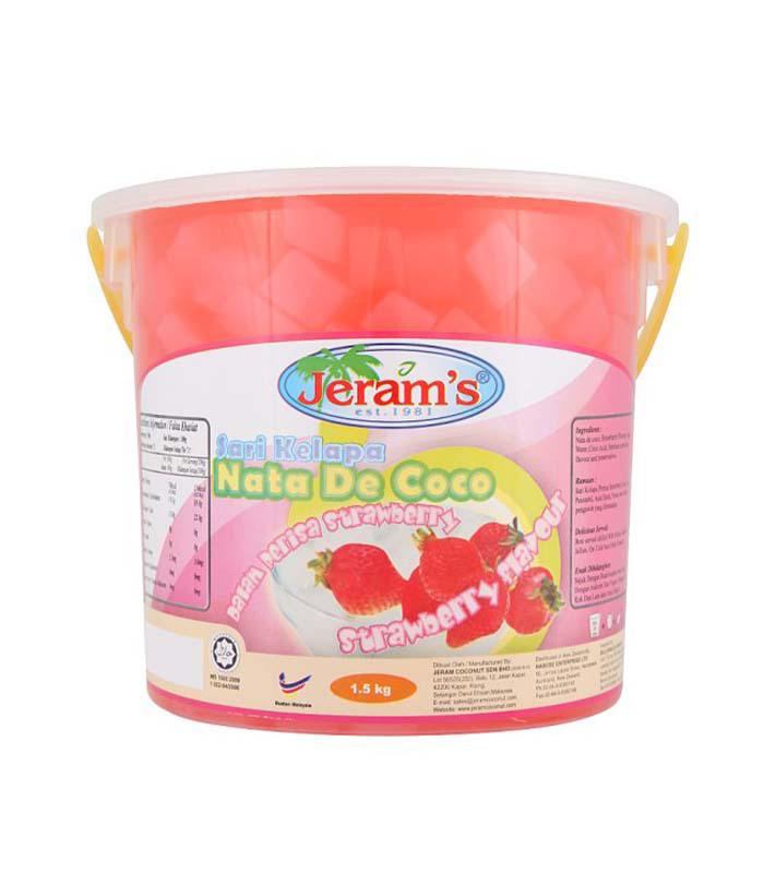 JERAM’S NATA DE COCO STRAWBERRY 1.5kg _0